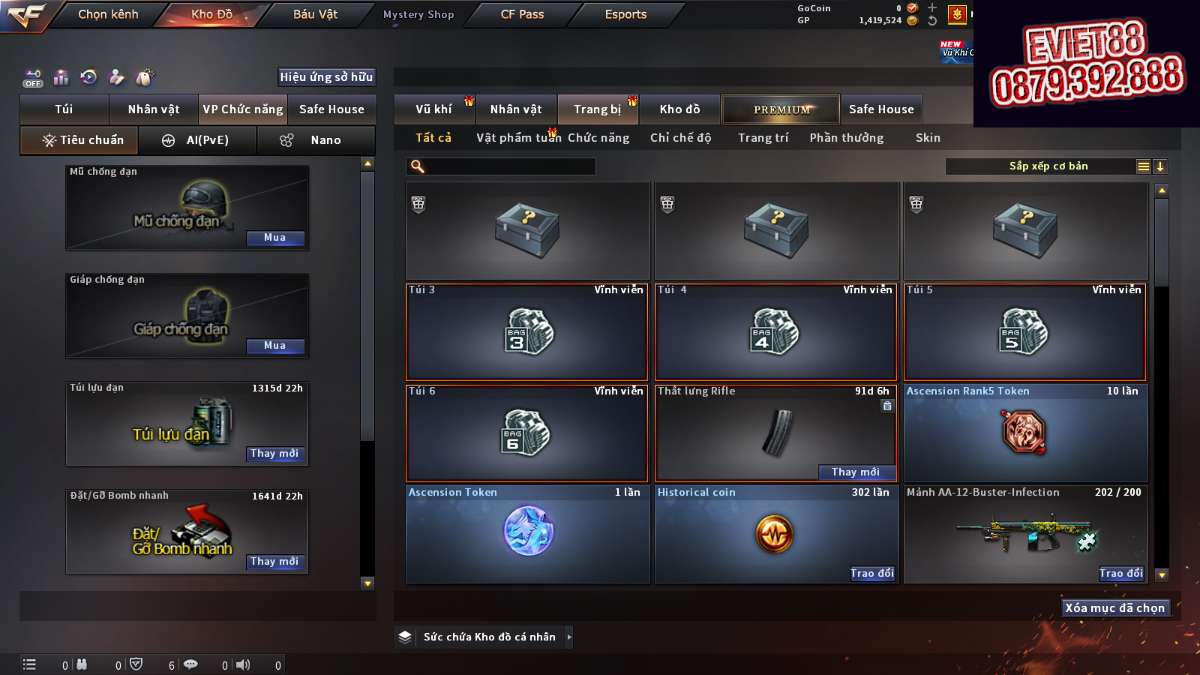 shop acc cf uy tin gia re